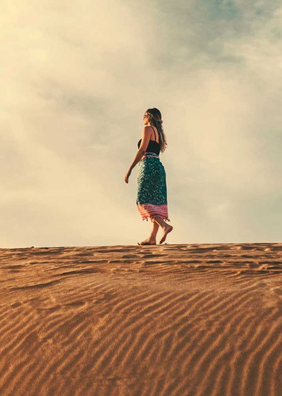 woman desert